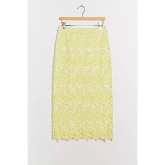 Anthropologie Dresses & Skirts - NWT Anthropologie Sunday In Brooklyn Buttercup Eyelet Midi Skirt Size XS. B-4